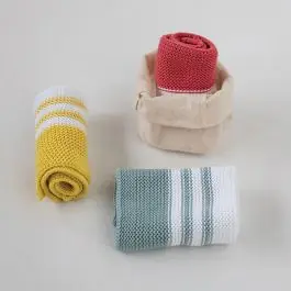 Woven Farmhouse Striped Dish Cloth Set of 3 Top Rated