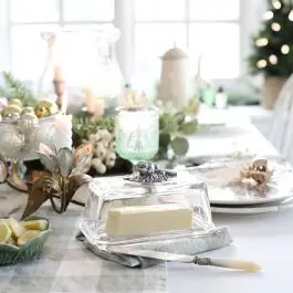 Arthur Court Butter Dish With Acorn Super Sale