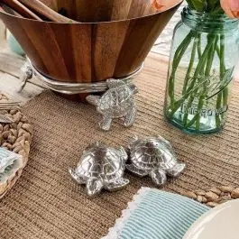 Affordable Arthur Court Sea Turtle Salt and Pepper Shaker Set
