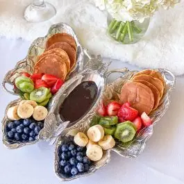 Arthur Court Butterfly Chip and Dip Tray Price Cut