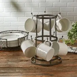 10 Hook Tabletop Mug Rack Popular