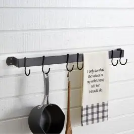 6 Hook Wall Mount Mug and Pot Rack Must Have