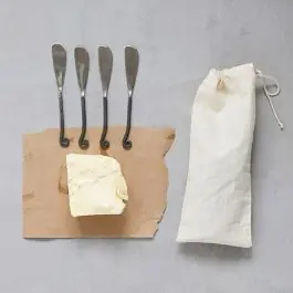 4 Piece Hand Forged Canape Knife Set Reduced Price