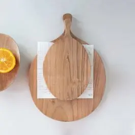Instant Buy Acacia Wood Paddle Cutting Board 14 Inch