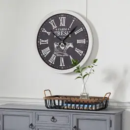 Farm Fresh Round Wall Clock Reduced Price